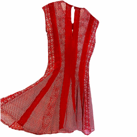 BCBGMaxAzira Red Jalena Lace Dress - Picture 2 of 8